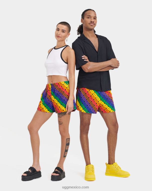 logotipo del arco iris 00NF121 UGG todos los géneros orgullo corto de noni