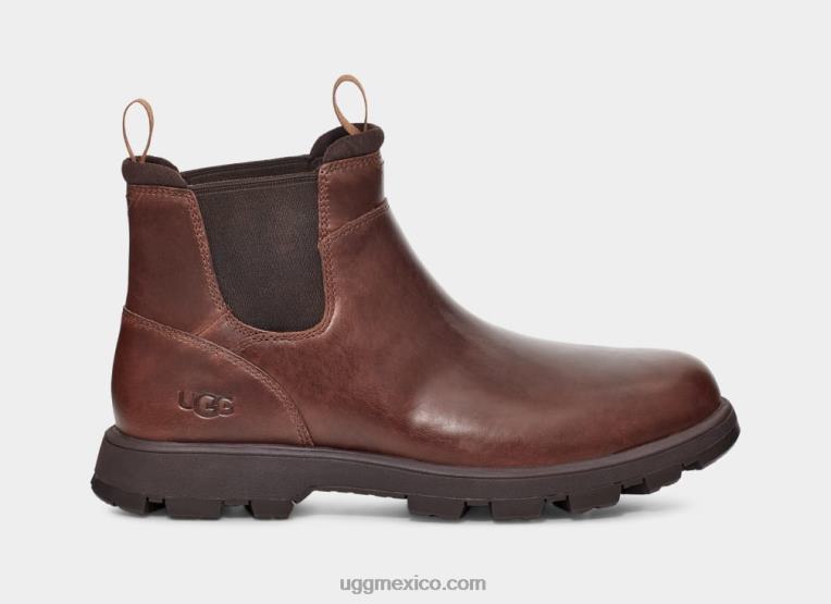 cuero castaño 00NF1506 UGG hombres hillmont chelsea