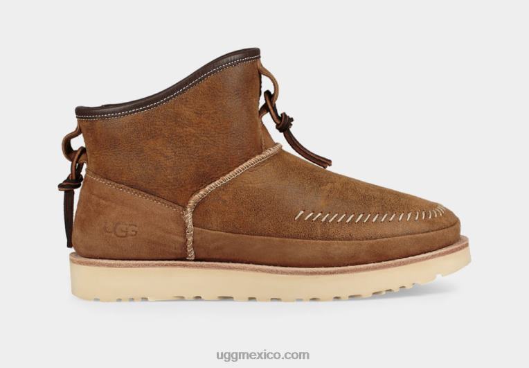 castaña 00NF2080 UGG hombres bota campfire bomber sin cordones