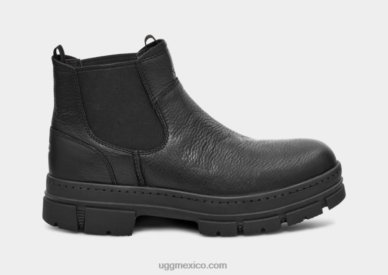 cuero negro 00NF193 UGG hombres vista aérea del chelsea