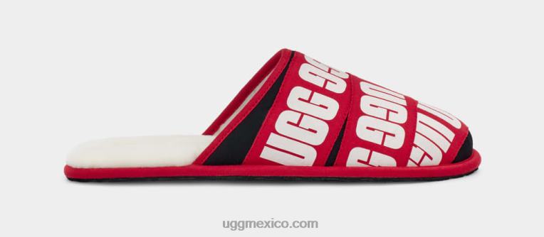 rojo/negro/blanco 00NF1597 UGG hombres banda gráfica desgastada