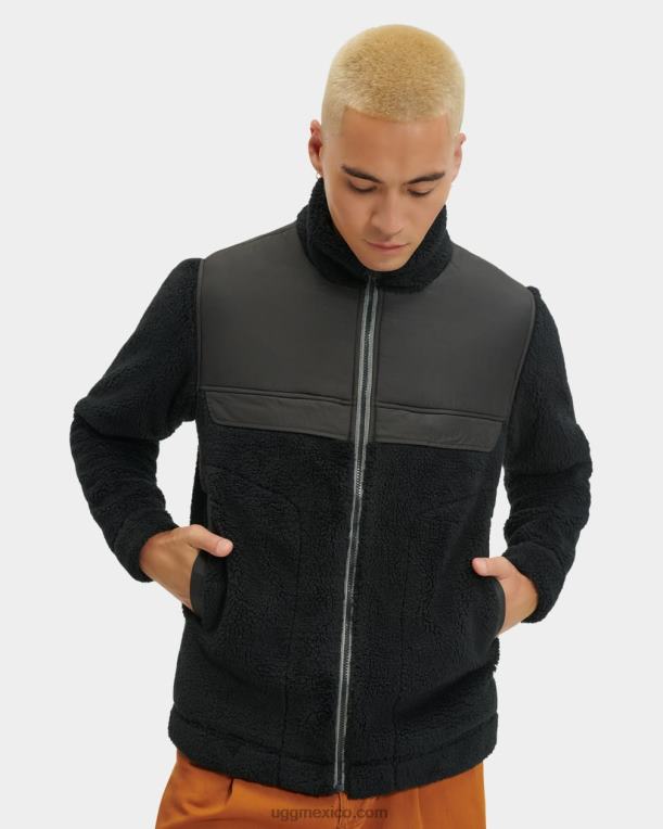 alquitrán 00NF1862 UGG hombres chamarra sherpa bloqueada de seth