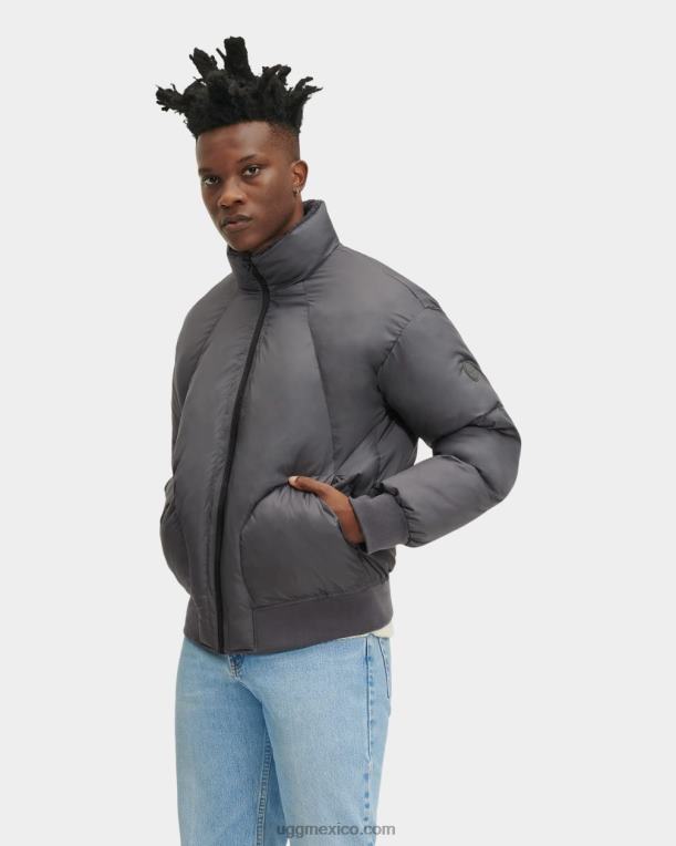 ceniza oscura 00NF1892 UGG hombres chaqueta acolchada de sherpa damion