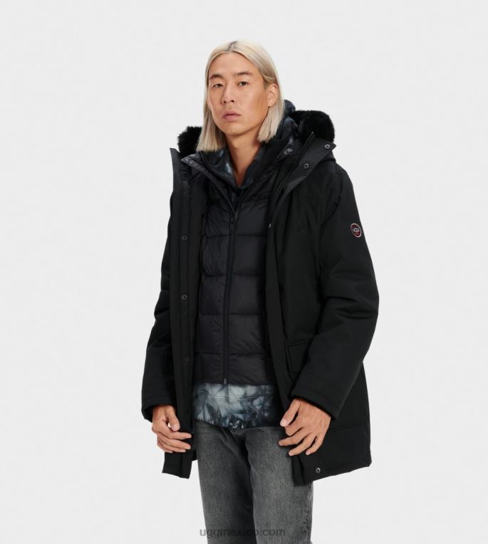 negro 00NF1908 UGG hombres parka butte