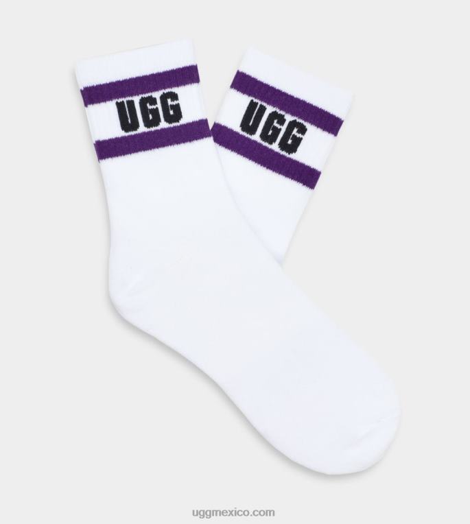 blanco/concha de mejillón 00NF32 UGG mujer calcetín con logo de dierson
