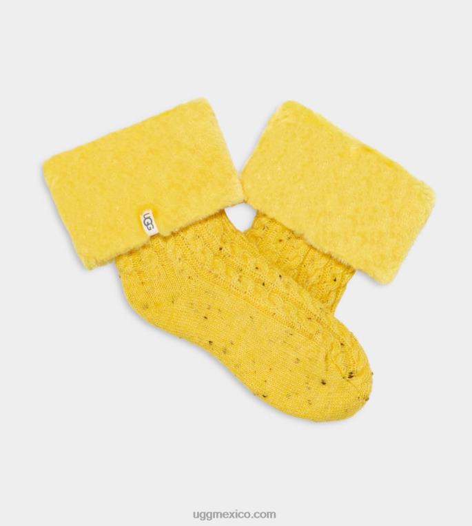 canario 00NF772 UGG mujer calcetín lita con forro polar