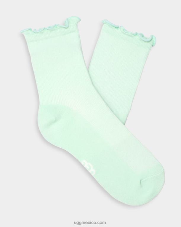 jade brumoso 00NF388 UGG mujer calcetín con borde de lechuga karsyn