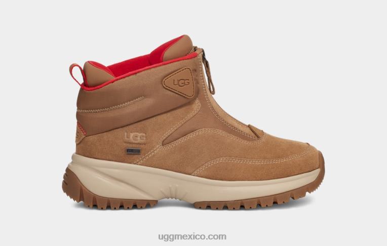 ante castaño 00NF57 UGG mujer cremallera corta yose