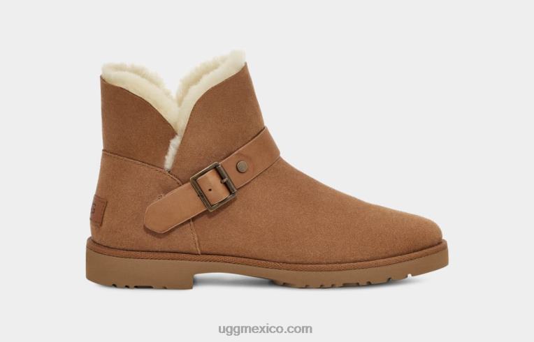 castaña 00NF2129 UGG mujer hebilla corta romely