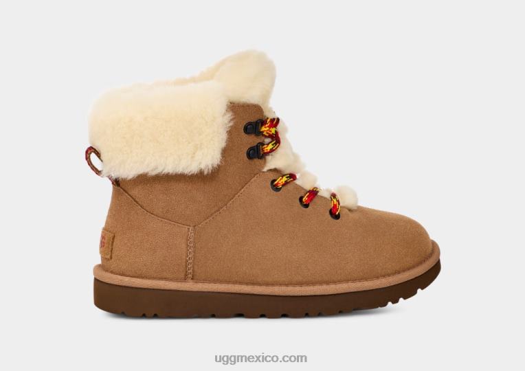 castaña 00NF532 UGG mujer mini encaje alpino clásico