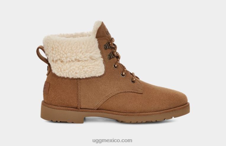 castaña 00NF551 UGG mujer encaje de la herencia de romely