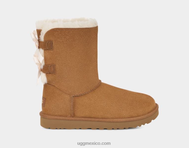 castaña 00NF631 UGG mujer brillo del arco de bailey