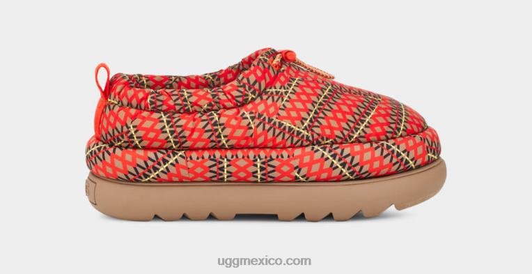 castaña 00NF698 UGG mujer zuecos maxi heritage trenzados