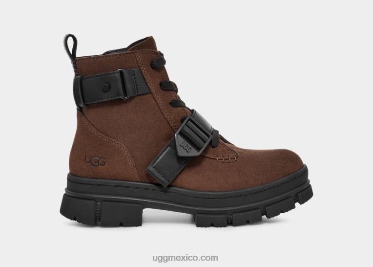 cedro quemado 00NF52 UGG mujer ashton con cordones de gamuza