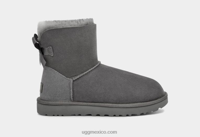 gris 00NF361 UGG mujer bota mini bailey bow ii