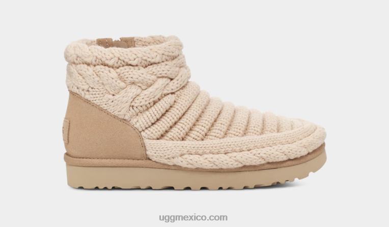 natural 00NF703 UGG mujer punto mini grueso clásico