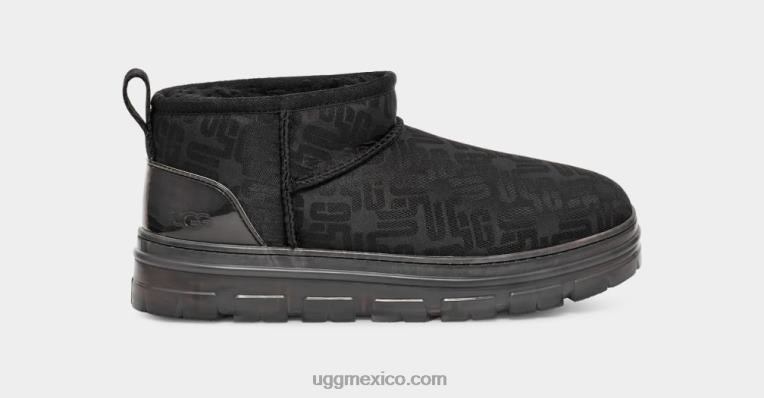 negro 00NF2136 UGG mujer monograma ultra mini clásico