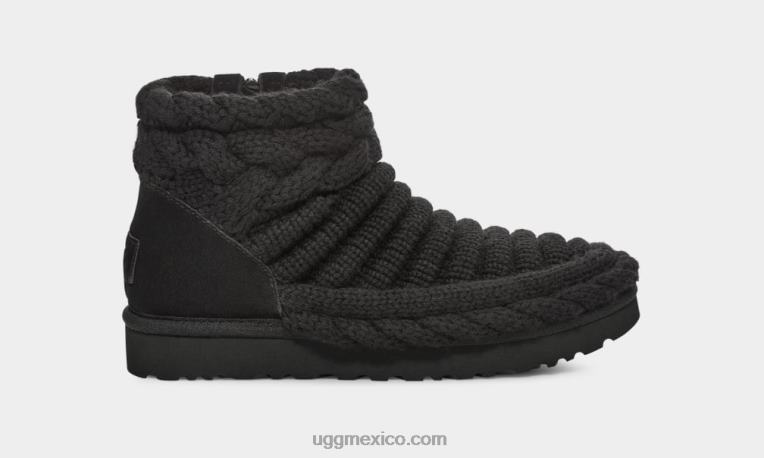 negro 00NF702 UGG mujer punto mini grueso clásico