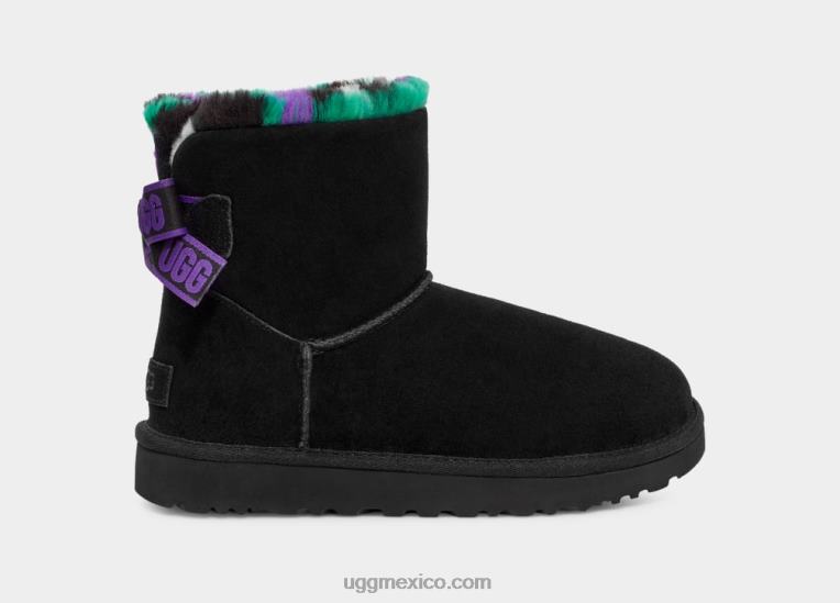 negro 00NF860 UGG mujer mini bailey arco plaid punk