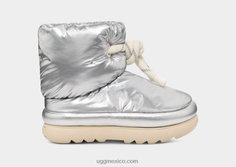 plata metálica 00NF736 UGG mujer maxi corto clásico metalizado