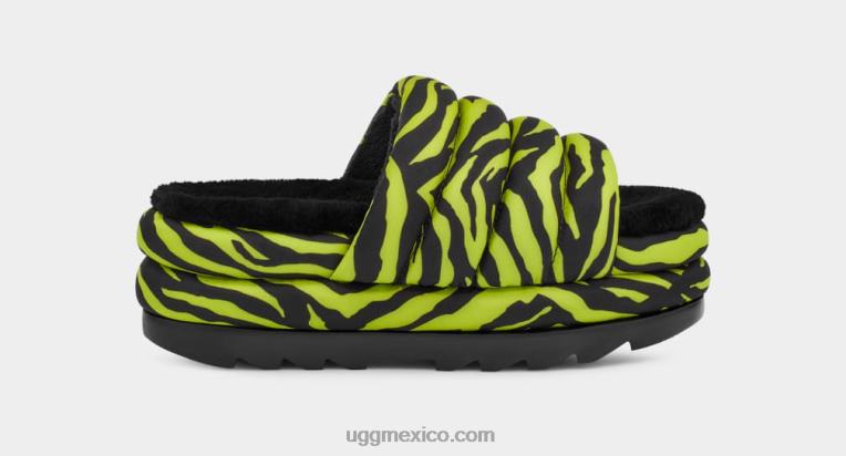 Lima 00NF42 UGG mujer maxi chanclas con estampado de tigre