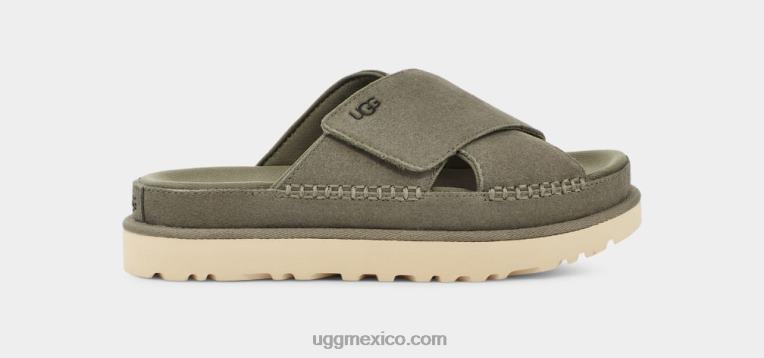 Musgo Verde 00NF438 UGG mujer tobogán cruzado goldenstar