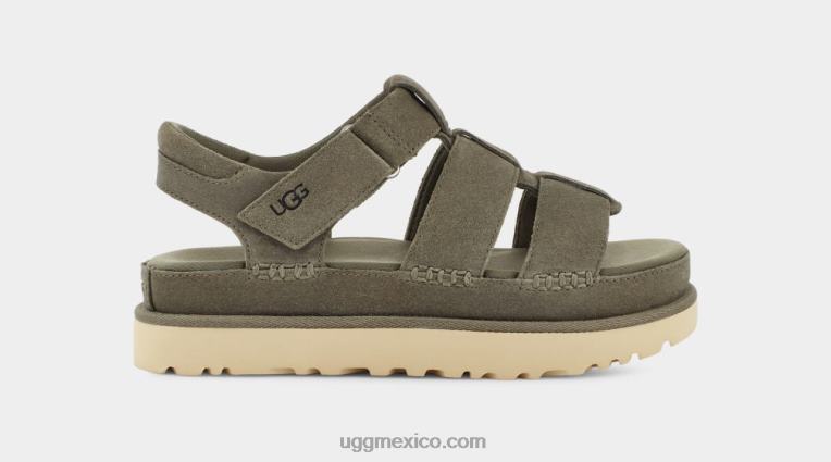 Musgo Verde 00NF455 UGG mujer correa estrella dorada