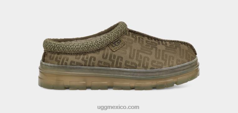 aceituna quemada 00NF616 UGG mujer monograma gráfico de Tasmania