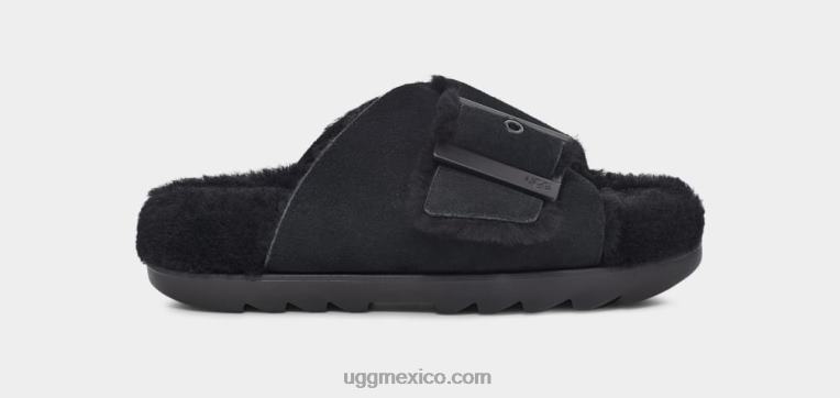 ante negro 00NF787 UGG mujer hebilla deslizante
