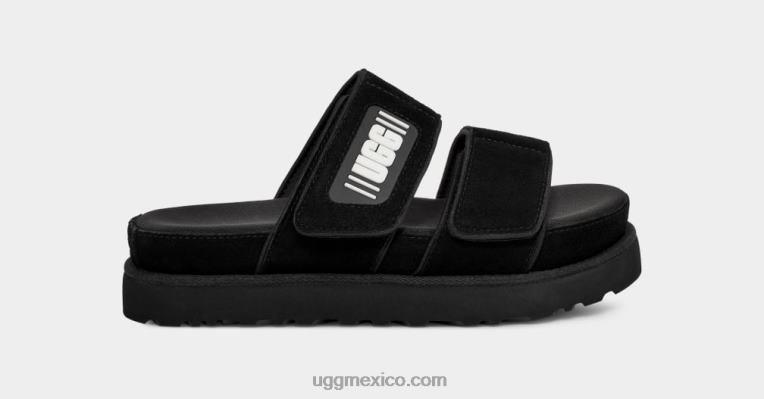 ante negro 00NF824 UGG mujer tobogán verde