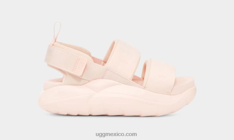 beige rosado 00NF555 UGG mujer sandalia sport la nube