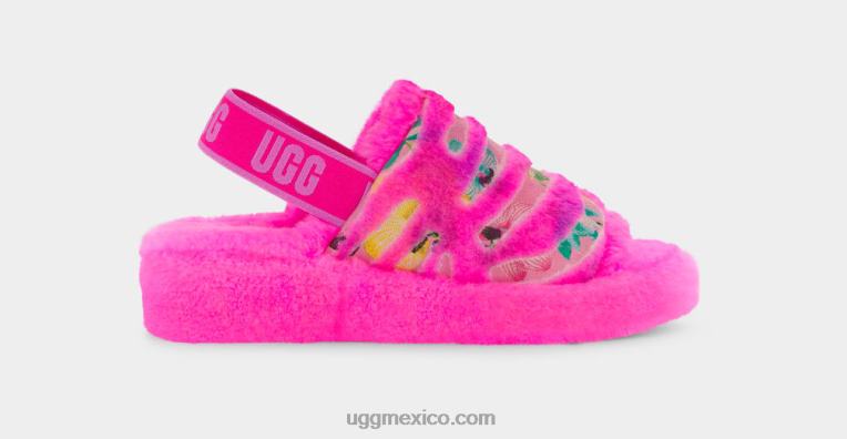 caramelo rosa 00NF804 UGG mujer pelusa, sí, flor de tigre