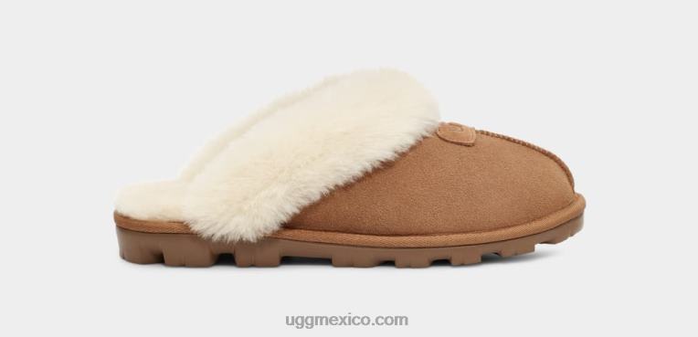 castaña 00NF486 UGG mujer zapatilla coqueta