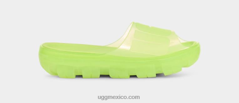 chartreuse pálido 00NF399 UGG mujer tobogán transparente jella