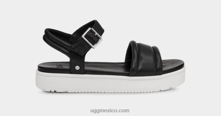 cuero negro 00NF2130 UGG mujer correa de tobillo zayne