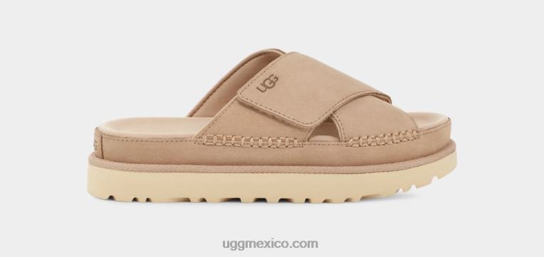 madera a la deriva 00NF437 UGG mujer tobogán cruzado goldenstar