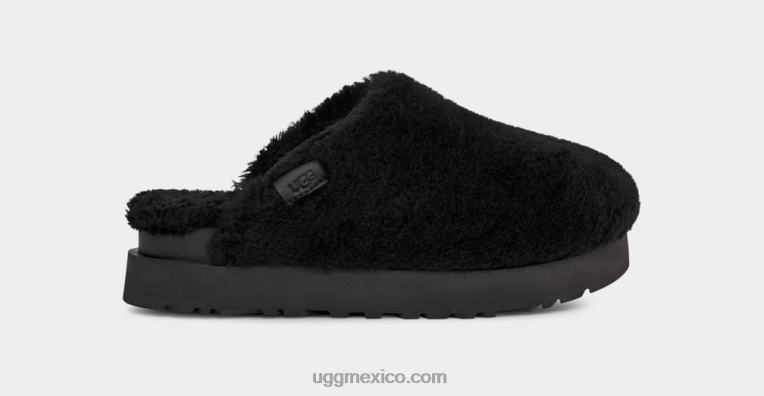 negro 00NF2100 UGG mujer tobogán de azúcar fuzz