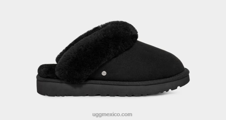 negro 00NF398 UGG mujer zapatilla clásica ii