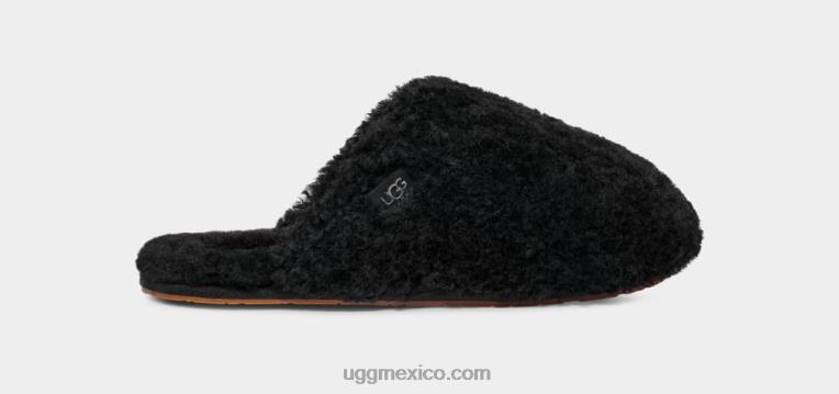 negro 00NF585 UGG mujer tobogán maxi rizado
