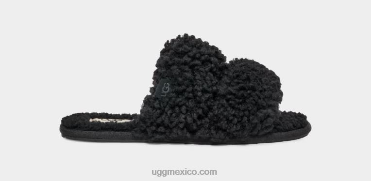 negro 00NF680 UGG mujer maxi scuffetta rizado