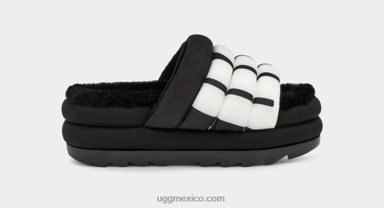 negro 00NF706 UGG mujer logotipo de diapositiva maxi