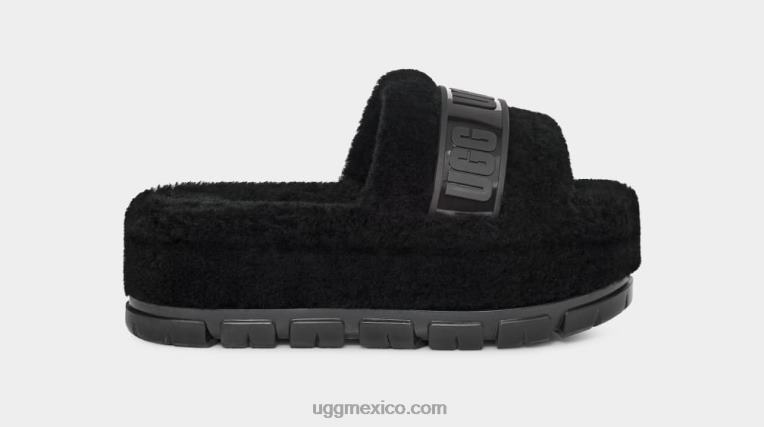 negro 00NF734 UGG mujer fluffita claro