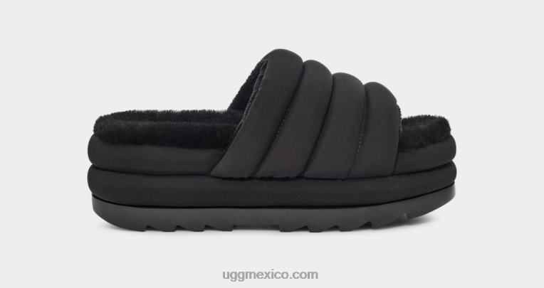 negro 00NF761 UGG mujer tobogán maxi