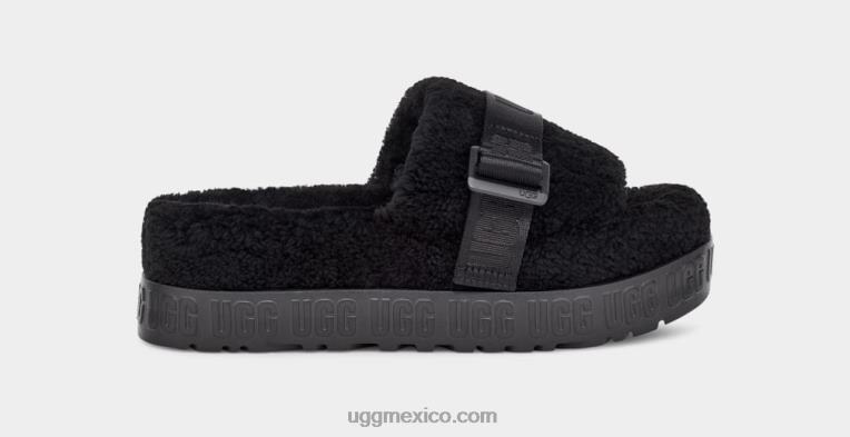 negro 00NF836 UGG mujer fluffita