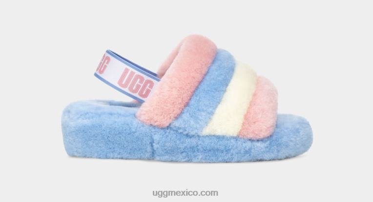 rayas de orgullo 00NF839 UGG mujer orgullo pelusa sí diapositiva