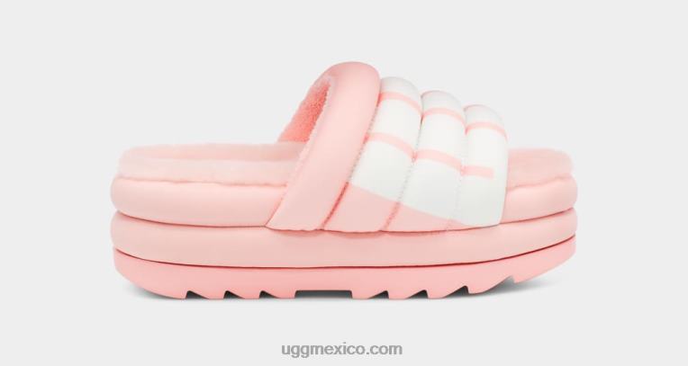 vieira rosa 00NF707 UGG mujer logotipo de diapositiva maxi