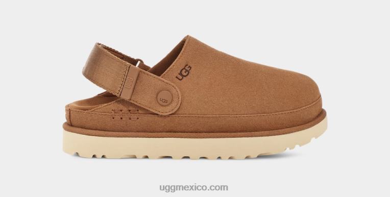 castaña 00NF599 UGG mujer zueco estrella dorada