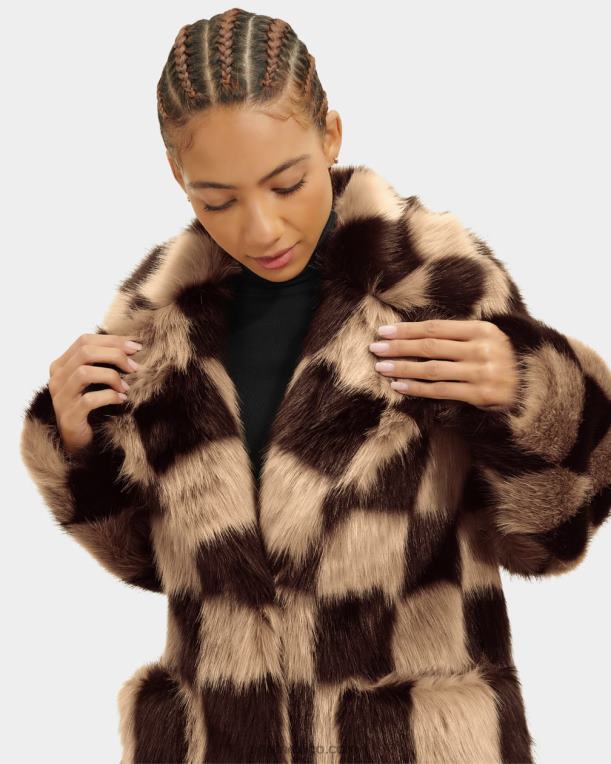 cheques 00NF177 UGG mujer Avaline abrigo de piel sintética novedad