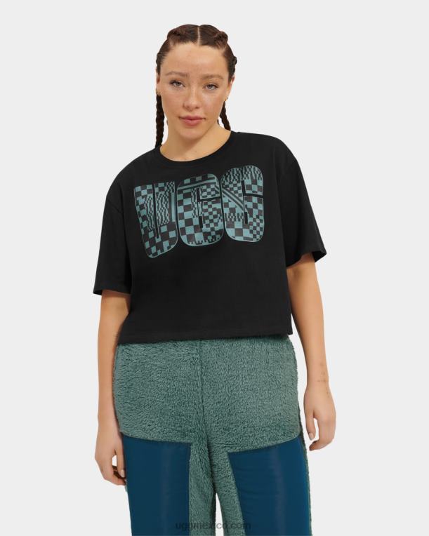alquitrán 00NF1083 UGG mujer camiseta corta thahlia con logo