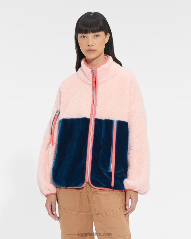 ópalo rosa/azul honor 00NF172 UGG mujer chamarra sherpa marlene